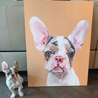 Portrait auf Leinwand