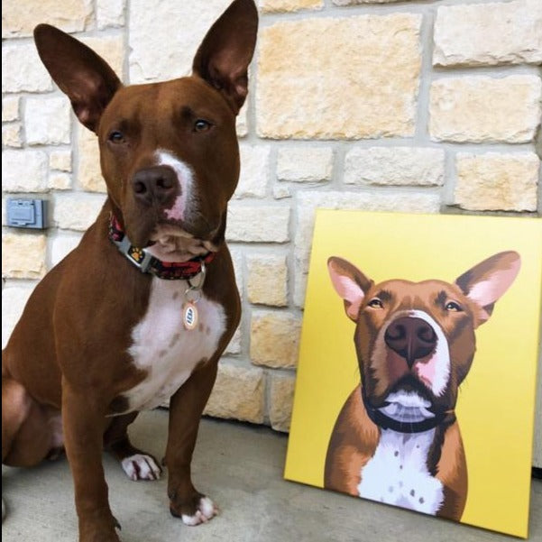 Portrait auf Leinwand